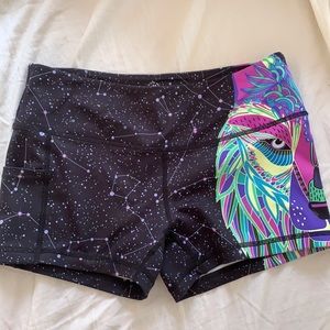 Feed me fight me Gina half wolf shorts